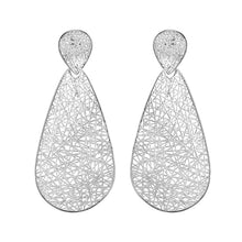 Load image into Gallery viewer, 4W043 - Earring, Brass, Imitation Rhodium , No Stone