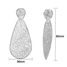 Load image into Gallery viewer, 4W043 - Earring, Brass, Imitation Rhodium , No Stone