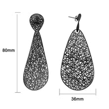 Load image into Gallery viewer, 4W045 - Earring, Brass, TIN Cobalt Black  , No Stone