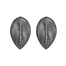 Load image into Gallery viewer, 4W048 - Earring, Brass, TIN Cobalt Black  , No Stone