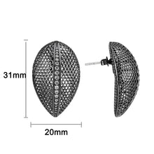Load image into Gallery viewer, 4W048 - Earring, Brass, TIN Cobalt Black  , No Stone