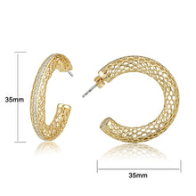 Load image into Gallery viewer, 4W050 - Earring, Brass, Imitation Gold , No Stone