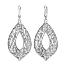 Load image into Gallery viewer, 4W055 - Earring, Brass, Imitation Rhodium , No Stone