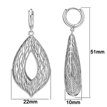Load image into Gallery viewer, 4W055 - Earring, Brass, Imitation Rhodium , No Stone