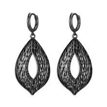 Load image into Gallery viewer, 4W057 - Earring, Brass, TIN Cobalt Black  , No Stone