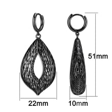 Load image into Gallery viewer, 4W057 - Earring, Brass, TIN Cobalt Black  , No Stone