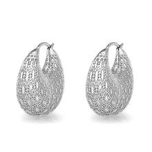 Load image into Gallery viewer, 4W058- Earring, Brass, Imitation Rhodium Plated , No Stone