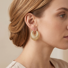 Load image into Gallery viewer, 4W059 - Earring, Brass, Imitation Gold Plated , No Stone