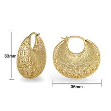 Load image into Gallery viewer, 4W059 - Earring, Brass, Imitation Gold Plated , No Stone