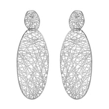 Load image into Gallery viewer, 4W061 - Earring, Brass, Imitation Rhodium Plated , No Stone