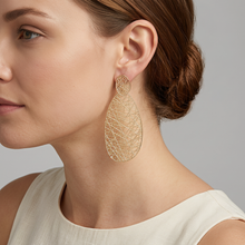 Load image into Gallery viewer, 4W062 - Earring, Brass, Imitation Gold Plated , No Stone