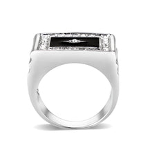 Load image into Gallery viewer, LO5M069 - Rhodium Plated Brass Ring with  Epoxy