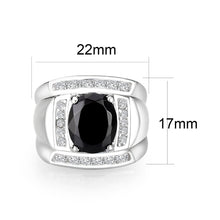 Load image into Gallery viewer, LO5S159- Sterling Silver   Ring with AAA Grade CZ   High Polished(No Plated)