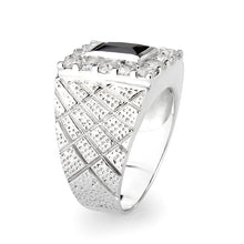 Load image into Gallery viewer, LO5S160- Sterling Silver   Ring with AAA Grade CZ   High Polished(No Plated)