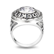Load image into Gallery viewer, LO5S162- Sterling Silver   Ring with Clear CZ   High Polished(No Plated)
