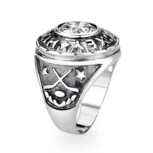 Load image into Gallery viewer, LO5S162- Sterling Silver   Ring with Clear CZ   High Polished(No Plated)