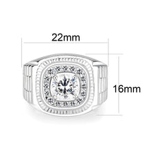 Load image into Gallery viewer, LO5S163- Sterling Silver   Ring with Clear CZ   High Polished(No Plated)