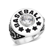 Load image into Gallery viewer, LO5S166- Sterling Silver   Ring with Clear CZ   High Polished(No Plated)