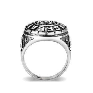 LO5S176- Sterling Silver   Ring without Stone  High Polished(No Plated)