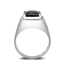 Load image into Gallery viewer, LO5S181- Sterling Silver   Ring with Onyx   High Polished(No Plated)