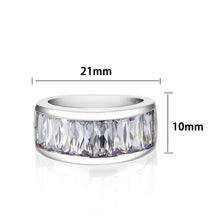 Load image into Gallery viewer, LO5W103- Rhodium Plated Brass Ring with CZ In Pink
