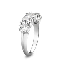 Load image into Gallery viewer, LO5S078- Sterling Silver Ring with CZ In Clear High Polished( NO Plating)