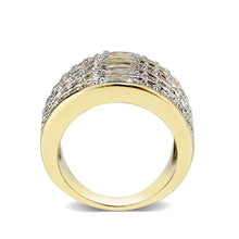 Load image into Gallery viewer, LO5W094- Gold Plated Brass Ring with CZ In Clear