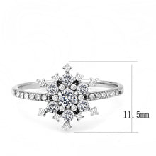 Load image into Gallery viewer, DA317 - No Plating Stainless Steel Ring with AAA Grade CZ  in Clear