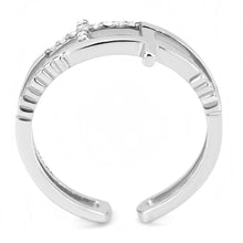 Load image into Gallery viewer, DA319 - No Plating Stainless Steel Ring with AAA Grade CZ  in Clear