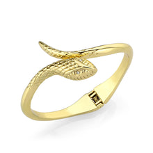 Load image into Gallery viewer, LO2140G - Flash Gold Plated Snake Bangle with Top Grade Crystals