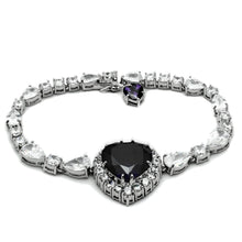 Load image into Gallery viewer, LO2327 - Rhodium Brass Jewelry Sets with AAA Grade CZ  in Amethyst