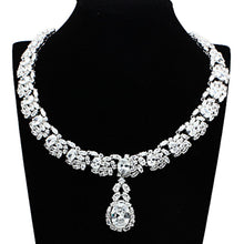 Load image into Gallery viewer, LO2333 - Rhodium Brass Jewelry Sets with AAA Grade CZ  in Clear