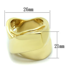 Load image into Gallery viewer, LO3192 - Gold Brass Ring with No Stone