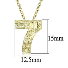 Load image into Gallery viewer, LO3464 - Flash Gold Brass Chain Pendant with Top Grade Crystal  in Clear