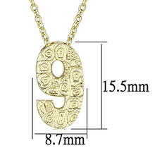 Load image into Gallery viewer, LO3465 - Flash Gold Brass Chain Pendant with Top Grade Crystal  in Clear