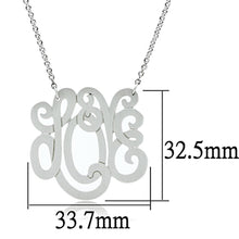 Load image into Gallery viewer, LO3473 - Rhodium Brass Chain Pendant with No Stone