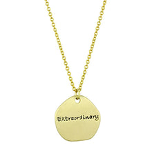 Load image into Gallery viewer, LO3481 - Gold Brass Chain Pendant with Top Grade Crystal  in Clear