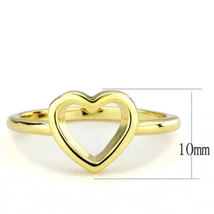 LO3985 - Flash Gold Brass Ring with No Stone