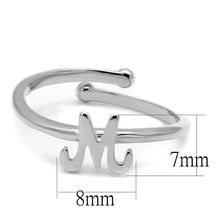 Load image into Gallery viewer, LO3993 - Rhodium Brass Ring with No Stone