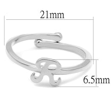 Load image into Gallery viewer, LO3995 - Rhodium Brass Ring with No Stone