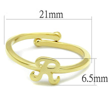 Load image into Gallery viewer, LO3996 - Flash Gold Brass Ring with No Stone