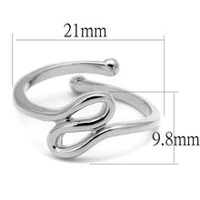 Load image into Gallery viewer, LO3999 - Rhodium Brass Ring with No Stone