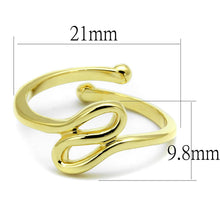 Load image into Gallery viewer, LO4000 - Flash Gold Brass Ring with No Stone