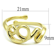 Load image into Gallery viewer, LO4002 - Flash Gold Brass Ring with No Stone