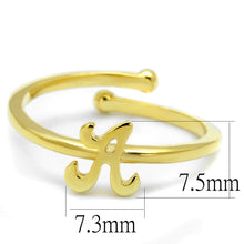 Load image into Gallery viewer, LO4006 - Flash Gold Brass Ring with No Stone