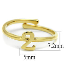 Load image into Gallery viewer, LO4010 - Flash Gold Brass Ring with No Stone