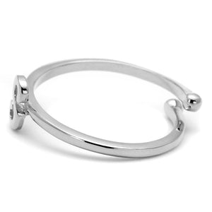 LO4013 - Rhodium Brass Ring with No Stone