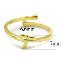 Load image into Gallery viewer, LO4018 - Flash Gold Brass Ring with No Stone