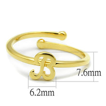 Load image into Gallery viewer, LO4026 - Flash Gold Brass Ring with No Stone