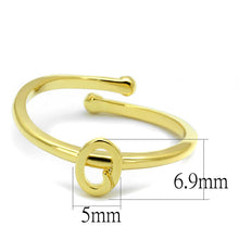 Load image into Gallery viewer, LO4036 - Flash Gold Brass Ring with No Stone